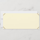 Art Deco trouwkaart, ivoor, terug ivoor Kaart (Achterkant)