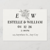 Art Deco Trouwkaart 'Save the Date' Save The Date (Voorkant)