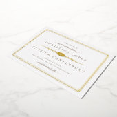 Art Deco Trouwkaart Uitnodiging Datum Besparen (Gedraaid)