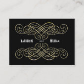  Art Deco trouwplaatskaart gepersonaliseerd Plaatskaartje (Achterkant)