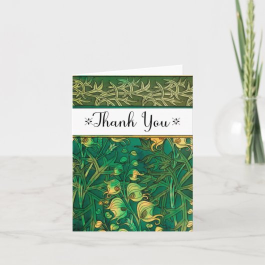 Art Deco Tuin Dank u notities (Voorkant)