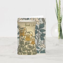 Art Deco Tuinvaas Dank u notities