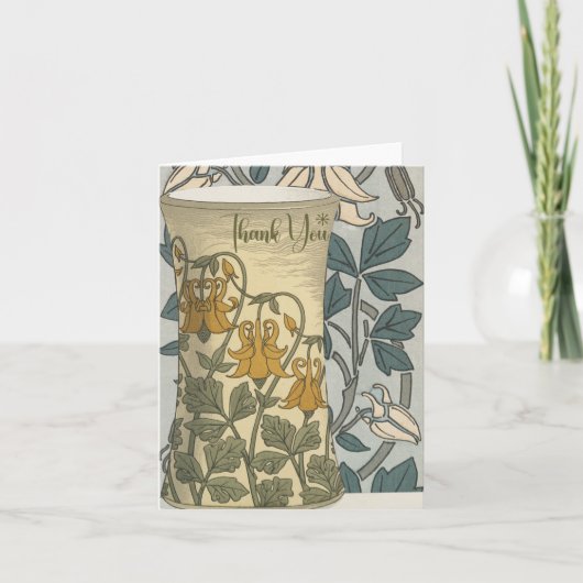 Art Deco Tuinvaas Dank u notities (Voorkant)