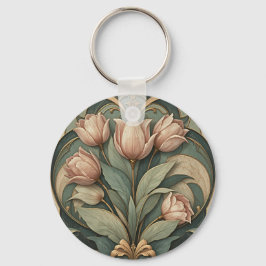 Art Deco Tulpen Sleutelhanger