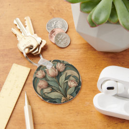 Art Deco Tulpen Sleutelhanger