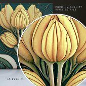 Art Deco Tulps Wall Decor Art Nouveau Keramische T Tegeltje