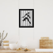 Art Deco "Tumulte Noir Jazz" ca. 1927 Poster (Keuken)