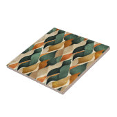Art Deco Turquoise & Goud Geometrisch Patroon (4) Tegeltje (Zijkant)