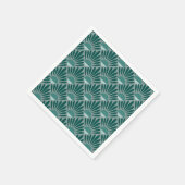 Art Deco Turquoise patroon Servet (Hoek)