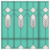 Art Deco Turquoise Stof (Close Up)
