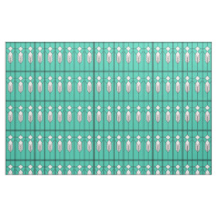 Art Deco Turquoise Stof
