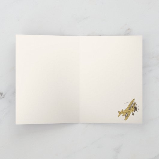 Art Deco tweedekkers - gele Vaderdag. Kaart (Binnen)