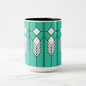 Art Deco Tweekleurige Koffiemok (Center)
