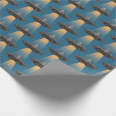 Art Deco UFO inpakpapier (Hoek)