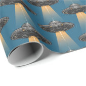 Art Deco UFO inpakpapier (Rol Hoek)