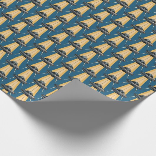 Art Deco UFO inpakpapier (Hoek)