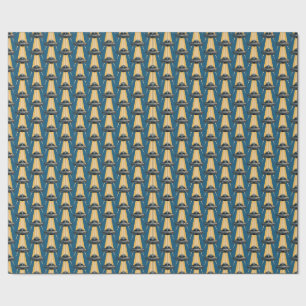 Art Deco UFO inpakpapier