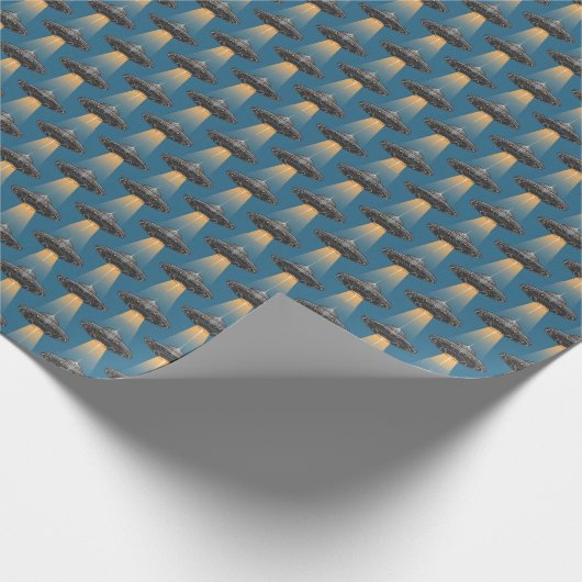 Art Deco UFO inpakpapier (Hoek)