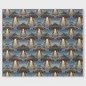 Art Deco UFO inpakpapier (Vlak)