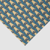 Art Deco UFO Weefselpapier Tissuepapier (Detail)