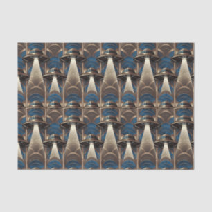 Art Deco UFO Weefselpapier Tissuepapier