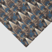 Art Deco UFO Weefselpapier Tissuepapier (Detail)