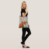 Art Deco uit het verleden, Wispelturige Vogel van Tote Bag (Op model)