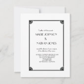 Art Deco Uitnodiging (Achterkant)