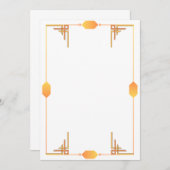 Art Deco uitnodiging (Voorkant / Achterkant)