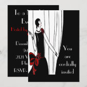 Art Deco Uitnodiging (Voorkant / Achterkant)