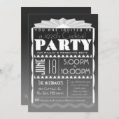 Art Deco Uitnodiging - Gatsby Style- Aangepaste te (Voorkant / Achterkant)