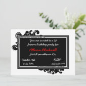 Art Deco-uitnodiging Kaart (Staand voorkant)