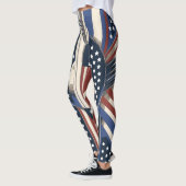 Art Deco US Flag Leggings for 4th of July (Links)