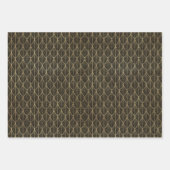 Art Deco Vakantie Trouwcadeau Inpakpapier Vel (Voorkant 3)