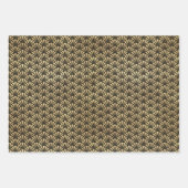 Art Deco Vakantie Trouwcadeau Inpakpapier Vel (Voorkant 2)