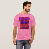 Art Deco Valentijn Heart T-shirt (Voorkant volledig)