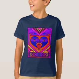 Art Deco Valentijn Heart T-shirt