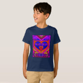 Art Deco Valentijn Heart T-shirt (Voorkant volledig)