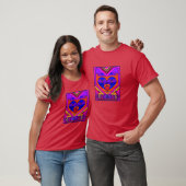 Art Deco Valentijn Heart T-shirt (Unisex)