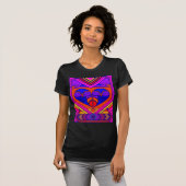 Art Deco Valentijn Heart T-shirt (Voorkant volledig)
