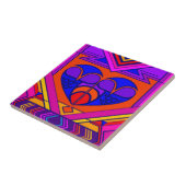 Art Deco Valentijn Heart Tegeltje (Zijkant)