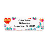 Art Deco Valentijnse Etiket (Voorkant)