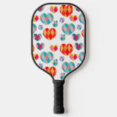 Art Deco Valentijnse Pickleball Paddle (Voorkant)