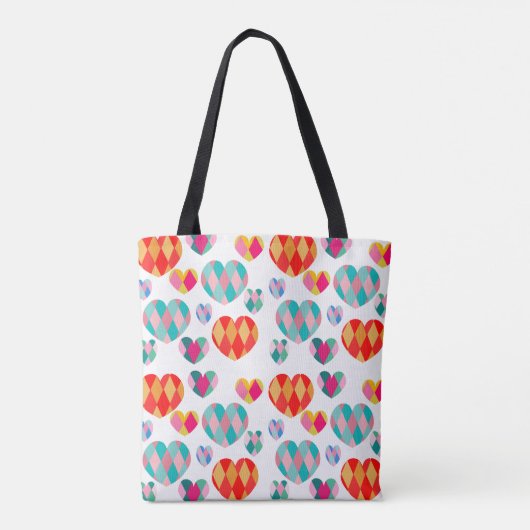 Art Deco Valentijnse Tote Bag (Achterkant)