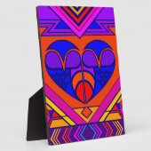 Art Deco Valentijnshart Fotoplaat (Zijkant)