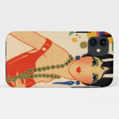 Art Deco Vamp, Flapper uit 1920 Case-Mate iPhone Case (Achterkant (horizontaal))