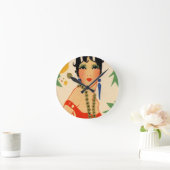 Art Deco Vamp, Flapper uit 1920 Ronde Klok (Huis)
