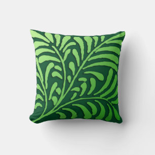 Art Deco varenpatroon - tinten groen Kussen