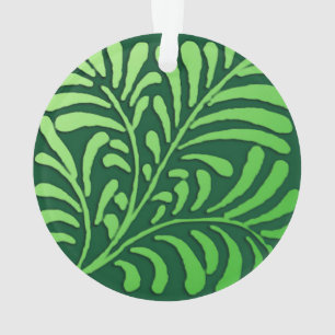 Art Deco varenpatroon - tinten groen Ornament