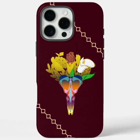 Art Deco Vase with Golden Flowers Case-Mate iPhone Case (Achterkant)